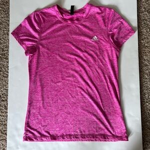 Like new Adidas Golf short sleeved top, hot pink, M